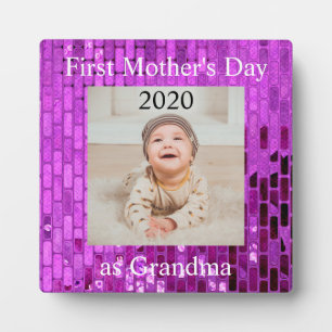 Eerste Moederdag Grandma Custom Photo Fotoplaat
