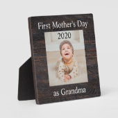 Eerste Moederdag Grandma Custom Photo Fotoplaat (Voorkant)