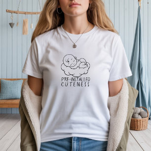 Eerste Moederdag Grappige Zwangere Aanstaande Moed T-shirt