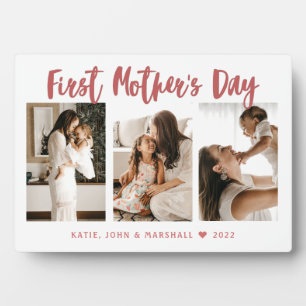 Eerste moederdag kalligrafie 3 Fotocadeau Fotoplaat