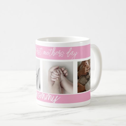 Eerste moederdag Leuke foto collage Mok (Voorkant rechts)