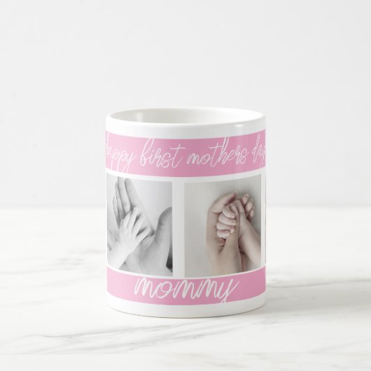 Eerste moederdag Leuke foto collage Mok (Center)