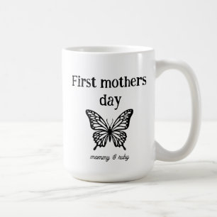 Eerste moederdag mama script op maat koffiemok