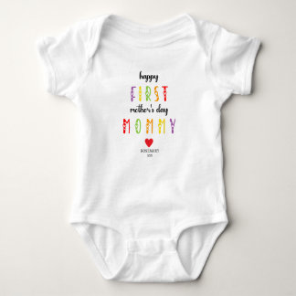 Eerste Moederdag met gepersonaliseerde Baby suite Romper