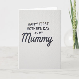 Eerste Moederdag Mummy Kaart