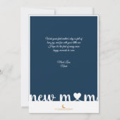 Eerste Moederdag nieuw Afbeelding mama Kaart (Achterkant)