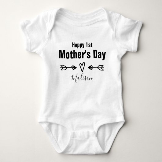 Eerste Moederdag Persoonlijk Romper (Voorkant)