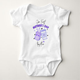 Eerste Moederdag Samen / Mauve Matching outfit Romper