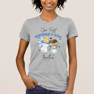 Eerste Moederdag Shirt 2025 /Blue Matching outfit