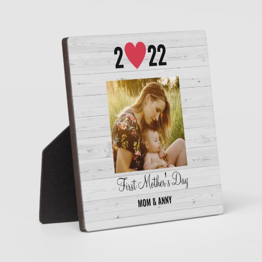 Eerste Moederdag Unieke fotocadeau Fotoplaat (Voorkant)