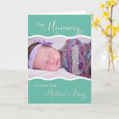 Eerste Moederdag voor mamma - aangepaste foto Kaart (Gele Bloem)