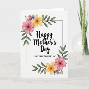 Eerste Moederdag Vrouw Kaart