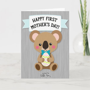 Eerste Moederdag Zoon Kaart