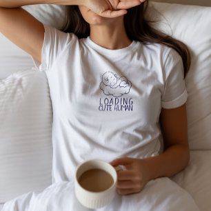 Eerste Moederdag Zwangere T-shirt blauw