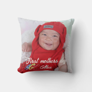 Eerste moedersdag custom foto kussen