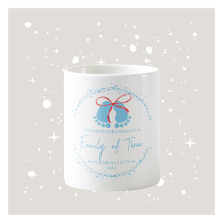 Eerste Mok van de Kerstfamilie - Blauw