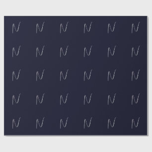 Eerste monogram met de hand geschreven professione cadeaupapier