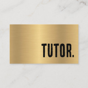 Eerste Nep Goud Tutor Visitekaartje