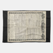 Eerste ontwerp van de onafhankelijkheidsverklaring theedoek (Horizontaal)