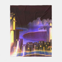 "Eerste Openbaring" - cryptische mysterieuze kunst Fleece Deken