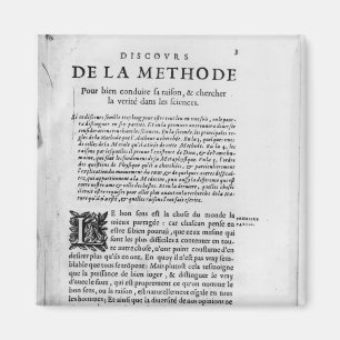 Eerste pagina van "Discours de la Methode" door Re Magneet