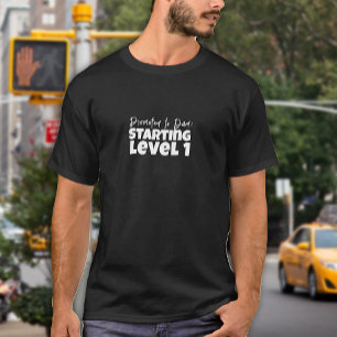 Eerste papa dag witte letter humor t-shirt