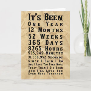 Eerste papieren Jubileum Kaart