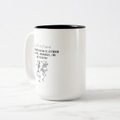 Eerste Pardo's postulaat Tweekleurige Koffiemok (Voorkant links)