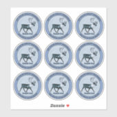 Eerste PAS van de Kerstman - Afgedankte Speciaal Sticker (Vel)