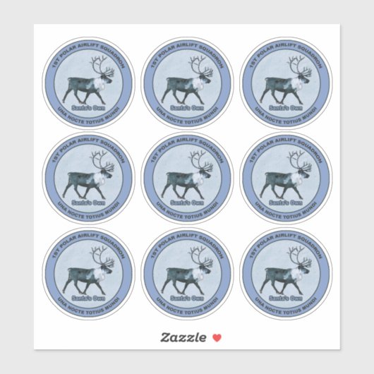 Eerste PAS van de Kerstman - Afgedankte Speciaal Sticker (Vel)