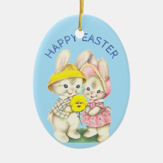 Eerste Pasen Pasen voor baby Keramisch Ornament (Voorkant)