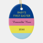 Eerste Pasen Pasen voor baby Keramisch Ornament (Achterkant)
