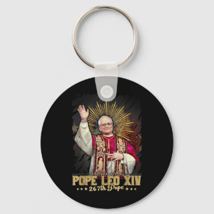 Eerste paus uit Amerika in Chicago da Pope Sleutelhanger