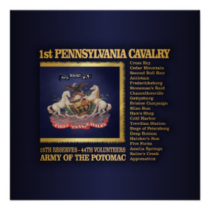 Eerste Pennsylvania Cavalry (BH) Perfect Poster
