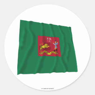 Eerste Pennsylvania geweren vlag Ronde Sticker