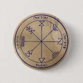 Eerste Pentacle van Jupiter Ronde Button 5,7 Cm (Voorkant)