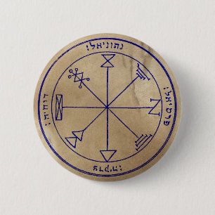Eerste Pentacle van Jupiter Ronde Button 5,7 Cm