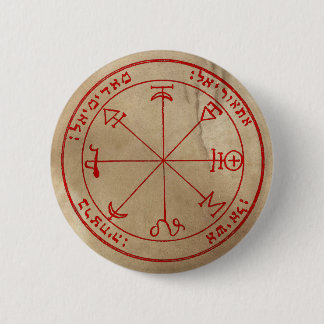 Eerste Pentakel van Mars Ronde Button 5,7 Cm