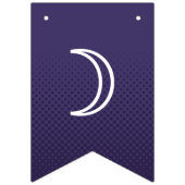 Eerste Periode Leuk Donker Paarse Groovy Lettering Vlaggetjes (Eerste vlag)