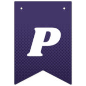 Eerste Periode Leuk Donker Paarse Groovy Lettering Vlaggetjes (Derde vlag)