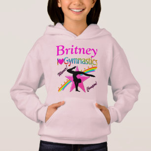 EERSTE PLAATS GYMNAST GEPERSONALISEERDE HOODIE SWE