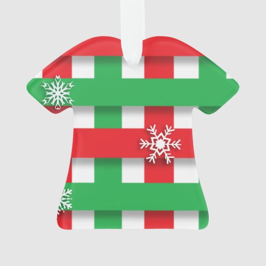 Eerste plek Ugly Sweater Kerstversiering Ornament (achterkant)