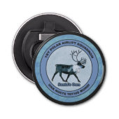 Eerste Polar Airlift Sqdn - Ondergedompeld Button Flesopener (Voorkant)