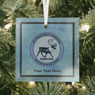 Eerste Polar Airlift Sqdn - Ondergedompeld Glas Ornament