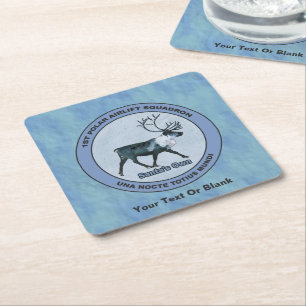 Eerste Polar Airlift Sqdn - Ondergedompeld Vierkante Kartonnen Onderzetter