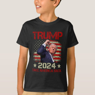 Eerste pomp geschoten op Trump 2024 Trump overleef T-shirt