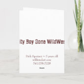 Eerste Pony Ride_Old Fashioned Fotokaart Kaart (Achterkant)