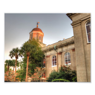 Eerste presbyteriaanse kerk, Charleston, SC Foto Afdruk