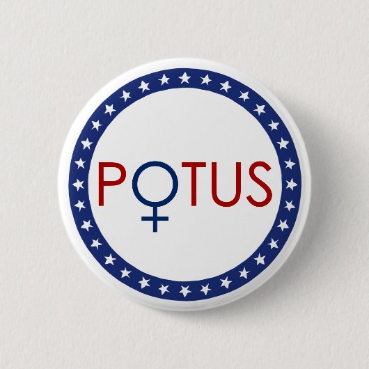 Eerste President Button (Voorkant)