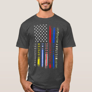 Eerste reactie Hero Flag Nurse politie brand T-shirt